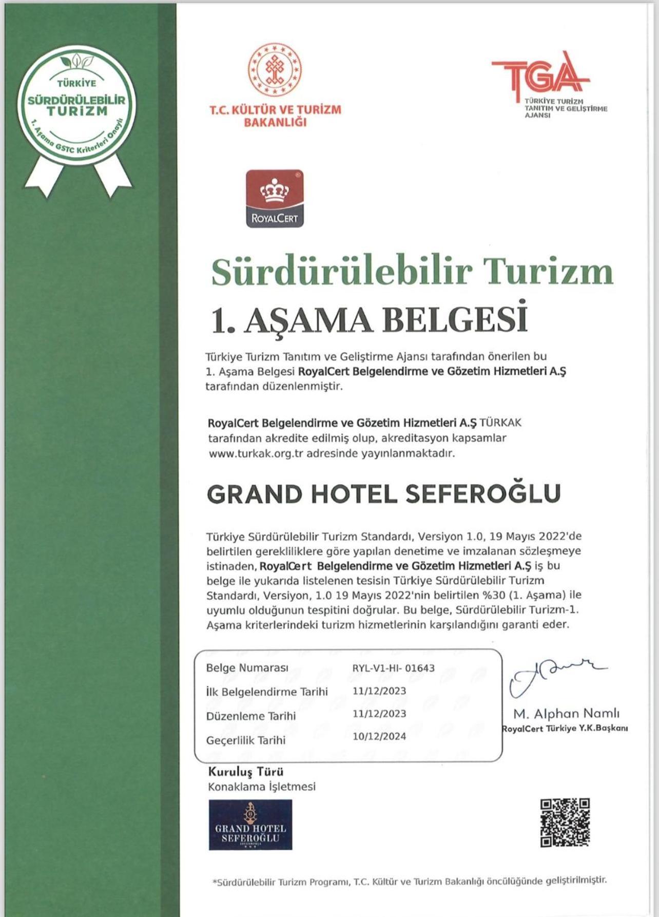 Grand Hotel Seferoglu Istanbul Exterior foto
